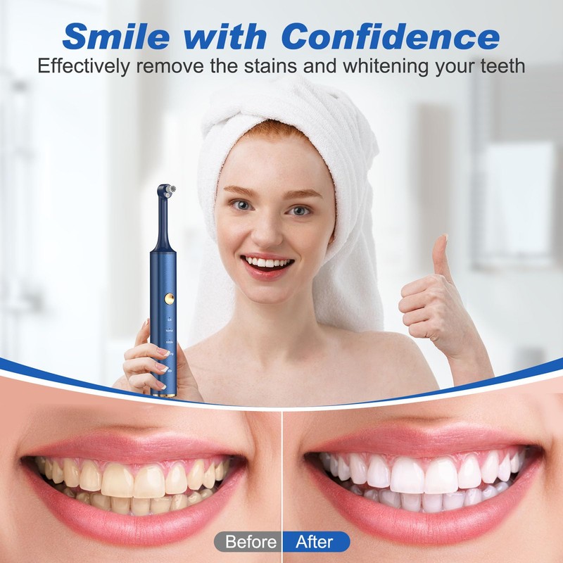 Tooth Polisher, Tooth Whitening Kit for Teeth Cleaning and Whitening,
