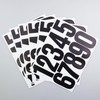 6 Sheets 3 Inch Black Number Stickers for Decoration for