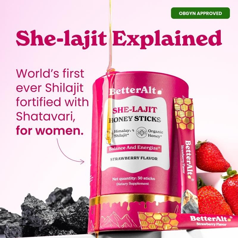 BetterAlt Power Couple Bundle | GOLD+ Shilajit Honey Sticks +