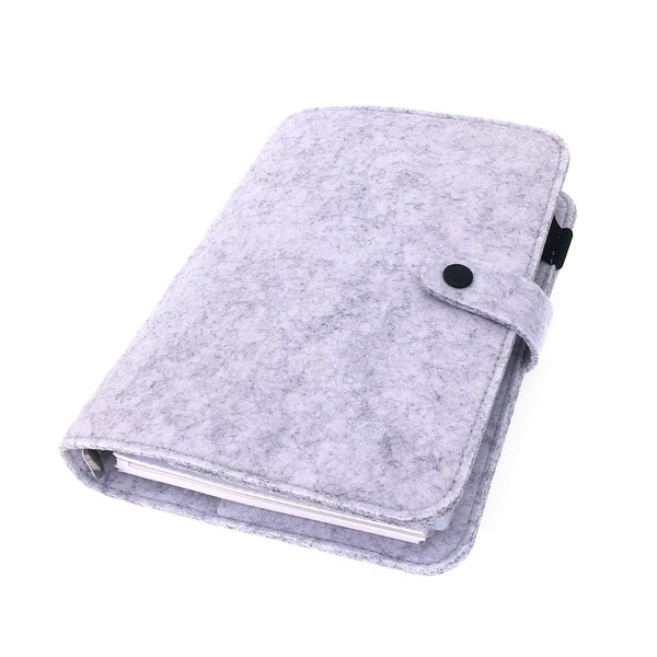 A6/A5, 6 Holes, Felt Cover, Round, Ring Binder, Loose Leaf