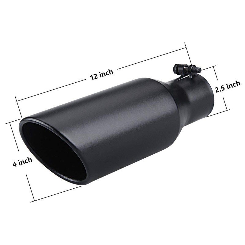 LCGP 2.5 Inch Inlet Exhaust Tip 2.5" x 4" x
