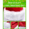 BleSky Long Christmas Santa Hat Adults Deluxe Plush Long Xmas