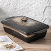KOOV Ceramic Casserole Dish with Lid, Rectangular Baking Dish Set,