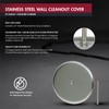 Supply Giant DD010S-W4 Wall Cleanout Cover Plate, 10-Inch, Stainless Steel,