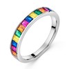 MATERIA by Matthias Wagner Rainbow Women's Ring with Colourful Stones