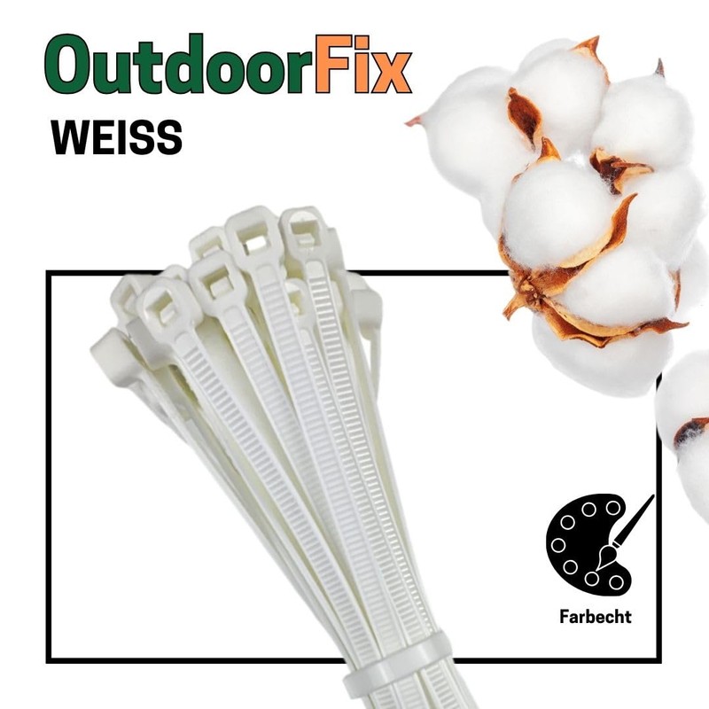 OutdoorFix Cable Ties 200 x 4.6 mm 50 Pack -