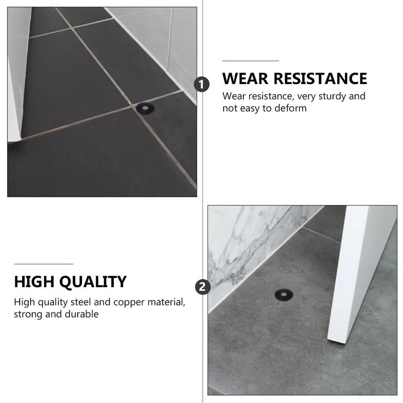 Ciieeo 1pc Invisible Door Stopper Magnetic Door Locks Stainless Steel