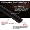 RV J-Shape Rain Gutter Rubber Drip Rail 40Ft with Gutter