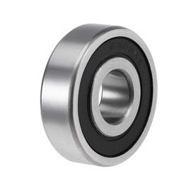 sourcing map Grooved Ball Bearing 6303-2RS Z2 Double Shielded Carbon Steel 17 mm x 47 mm x 14 mm