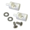 White Nylon Hinge Bushing Pin Kit 3/8" Diameter for Continuous