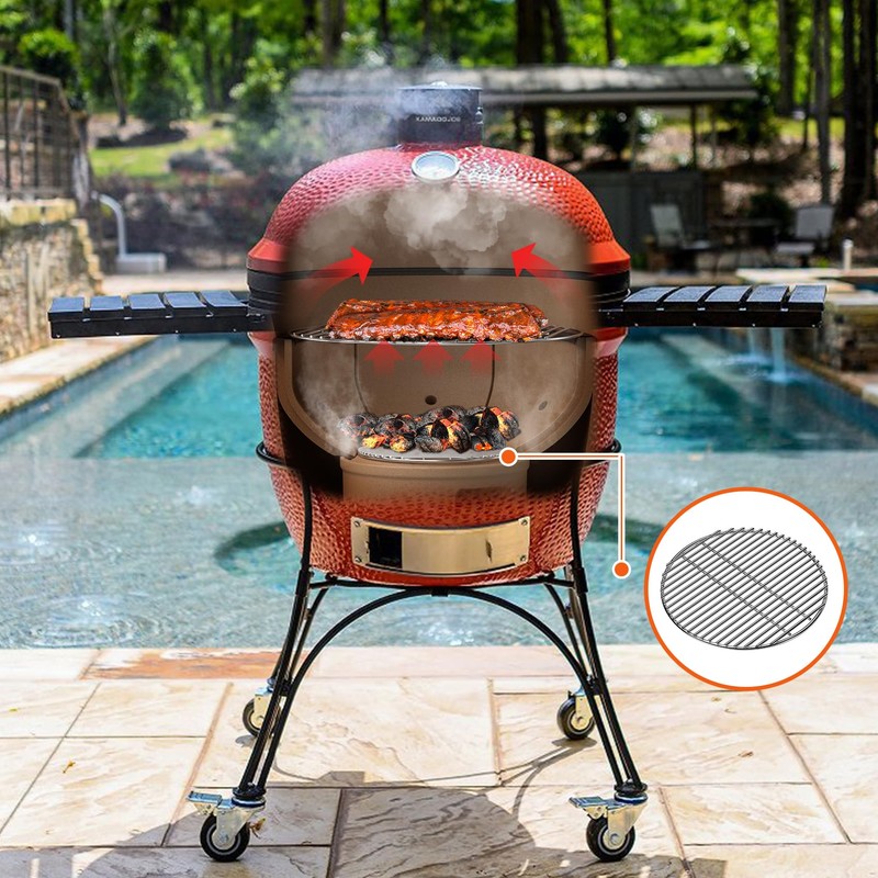onlyfire Stainless Steel High Heat Charcoal Fire Grate for X-Large