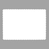 Paper Placemats for Dining Table – Disposable Scalloped Edges Blank