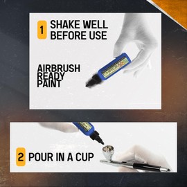 Water-Based Acrylic-Urethane Colors for Airbrush ChromaAir Paints: Banana-na (2oz)