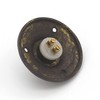 Ventano Antique Doorbell Bell Plate with 1 Bell Push Brass