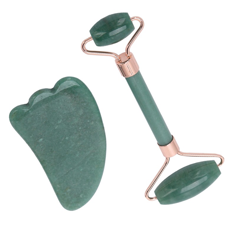 Double Head Roller Massager Facial Body Gua Sha Scraping Board