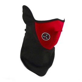 Unbranded Balaclava Ski Mask Winter Fleece Thermal Neck Gaiter Half Face Mask Men Women - Red