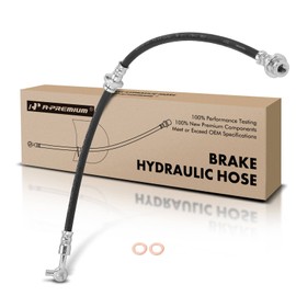 A-Premium Front Passenger Brake Hydraulic Hose Compatible with Nissan Models - Maxima 2009 2010 2011 2012 2013 2014 3.5L - Replace# 46210ZX70B