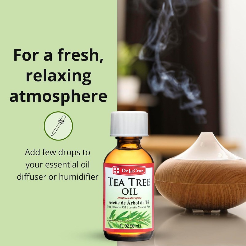 De La Cruz Australian Tea Tree Essential Oil, 100% Pure,
