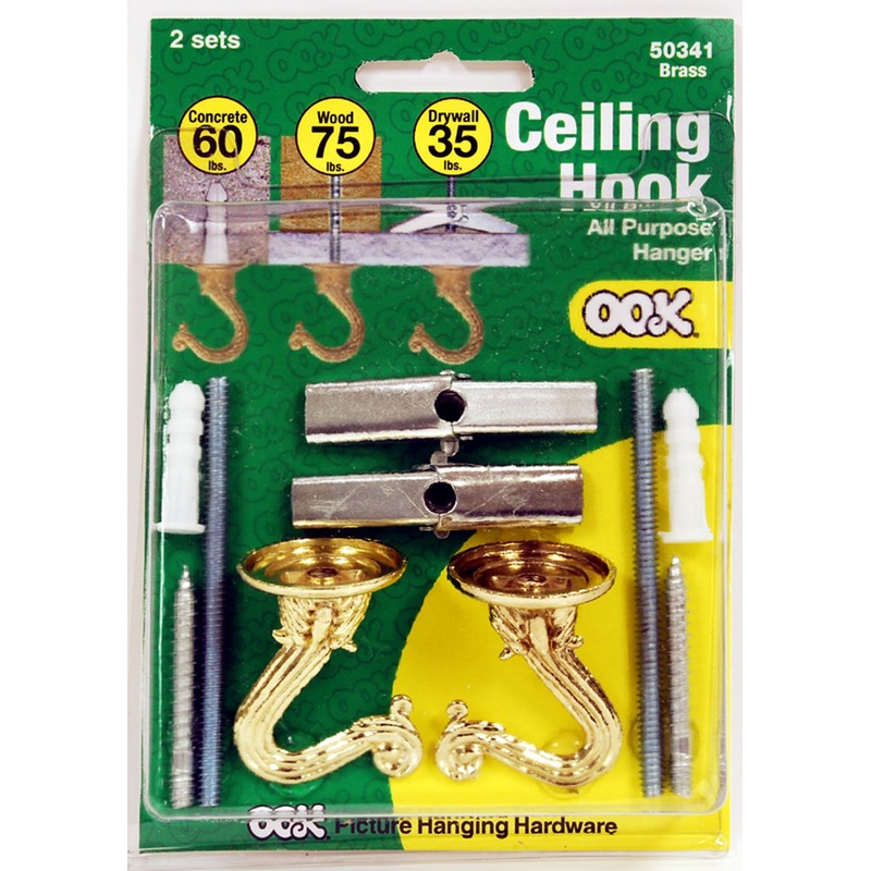 OOK 534518 Hillman Swag Hook, Plated, No Size, Brass