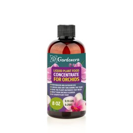 Gardenera Plant Growth Superfood for Orchids with 18 Essential Vitamins & Minerals - Organic Plant Food Fertilizer - Micro-Fungi and Bio-Organisms for Orchid Plant Care & Growth Enhancement - 8oz