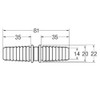 SANEI PL15 Water Sprinkling, Hose Connection, Compatible Hose Inner Diameter: