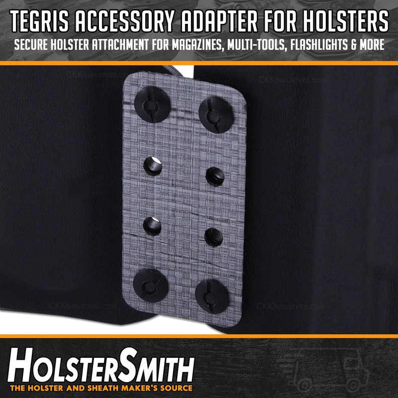 Tegris Accessory Adapter for Holsters - (Silver) - (12 Layers)