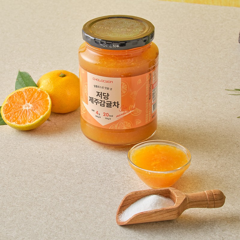 초록원 저당 제주감귤차 Chorokwon Low-Sugar Jeju Tangerine Tea