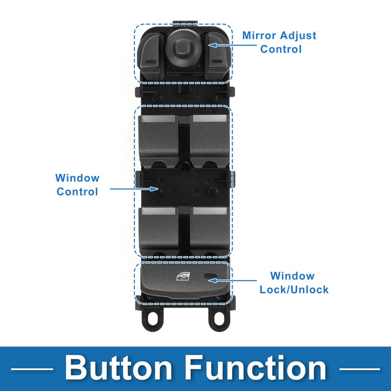 A ABSOPRO Power Window Switch No.LR025908 Window Control Switch for