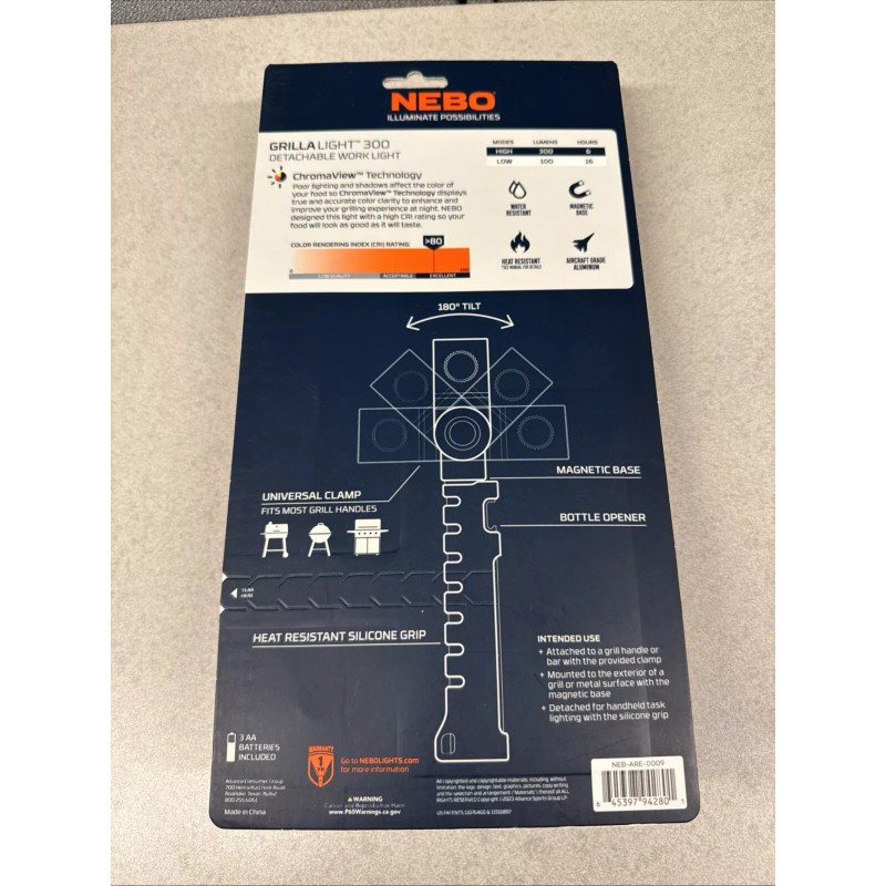 NEBO GRILLA LIGHT 300 NEB-ARE-0009