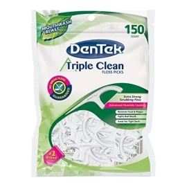 - Dentek Triple Clean Floss Elecciones, 150 Count (paquete De