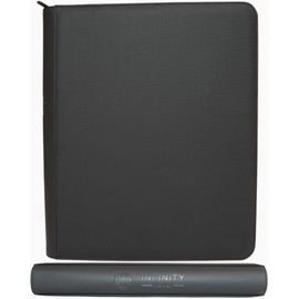 Premium Top Loader Binder for 216 Cards - 9 Pocket Double Sided Easy Flip Pages - Zipper-Enclosed Ringless Toploader Binder with Scratch Resistant Outer Cover - Quality Long Term Toploader Storage