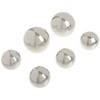 Abbott Collection Assorted Stainless Steel Decorative Balls (Set of 6)