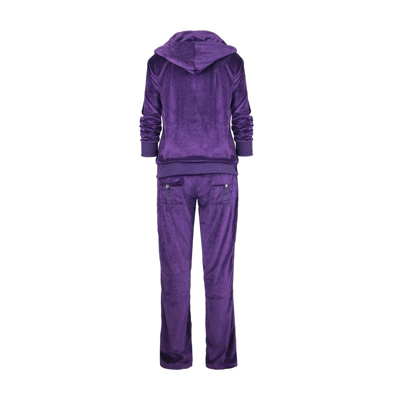 LeeHanTon Womens Jogging Suits Warm Up Velour Outfit Sets Zipper