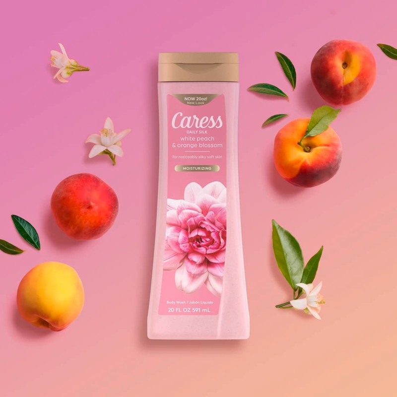 Caress Body Wash With Silk Extract For Noticeably Silky, Soft