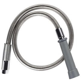 Replacement B-0044-H Pre-Rinse Hose for T&S Brass, 44 Inches Flexible Stainless Steel commercial sink sprayer Hose with Heat Resistant Gray Handle