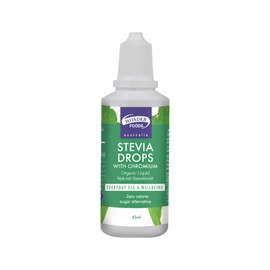 Wonder Foods Organic Stevia Drops + Chromium 45ml