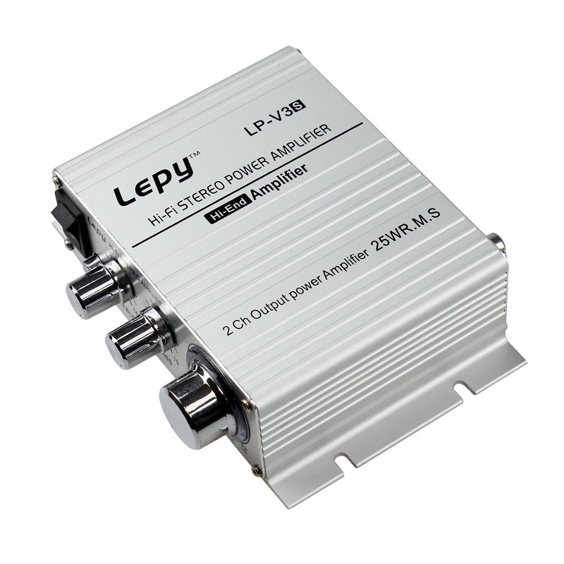 Lepy LP-V3S Stereo Amplifier [Uses BOSE Power IC] V3S Silver
