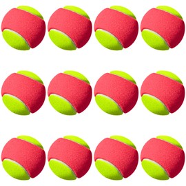 GBKDQQ Pack of 12 Tennis Balls, Tennis Ball Beginners Tennis Training Balls, Children's Stage 3 Tennis Ball Exercise Ball, Orange Children's Balls for Pets Sports Games for Children and Beginners in