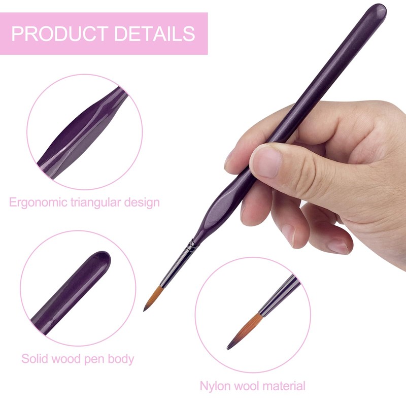 Chiluxendo 12 Pieces Fine Brushes, Miniature Brush, Brush Set Fine,