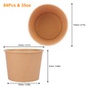 IHDYPPEW 84 Pack Kraft Paper Bowls, 35 Oz Disposable Soup/Salad