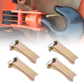 Create idea 4pcs 2.2 Inch 56mm Anti Trip Safety Latch Metal Towing Receiver Hook 1.9mm Thickness Steel Plate Hook Safety Latch Replacement for Crane Hook Trailer