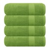 GLAMBURG Premium Cotton 4 Pack Bath Towel Set - 100%