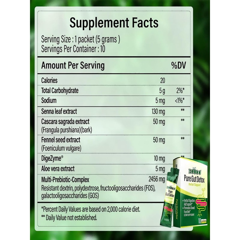 Pure Gut Detox Powder – Bloating & Digestive Support |