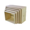 Poole & Sons INC. Wooden Crate Nesting Set 5 Piece
