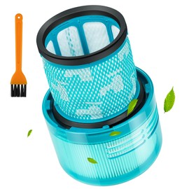 Elalove Filtri Lavabili per Aspirapolvere a Mano, Compatibile con Dyson V11 Absolute, V11 Animal, V15 Detect, con Spazzolino di Pulizia Incluso