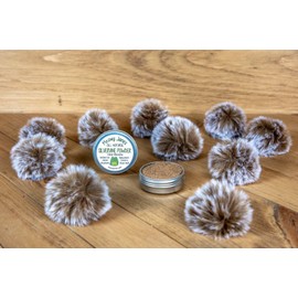 Meowy Janes 10 Pack Furry Ball | Faux Fur Cat Toys with Catnip Dry Rub Powder