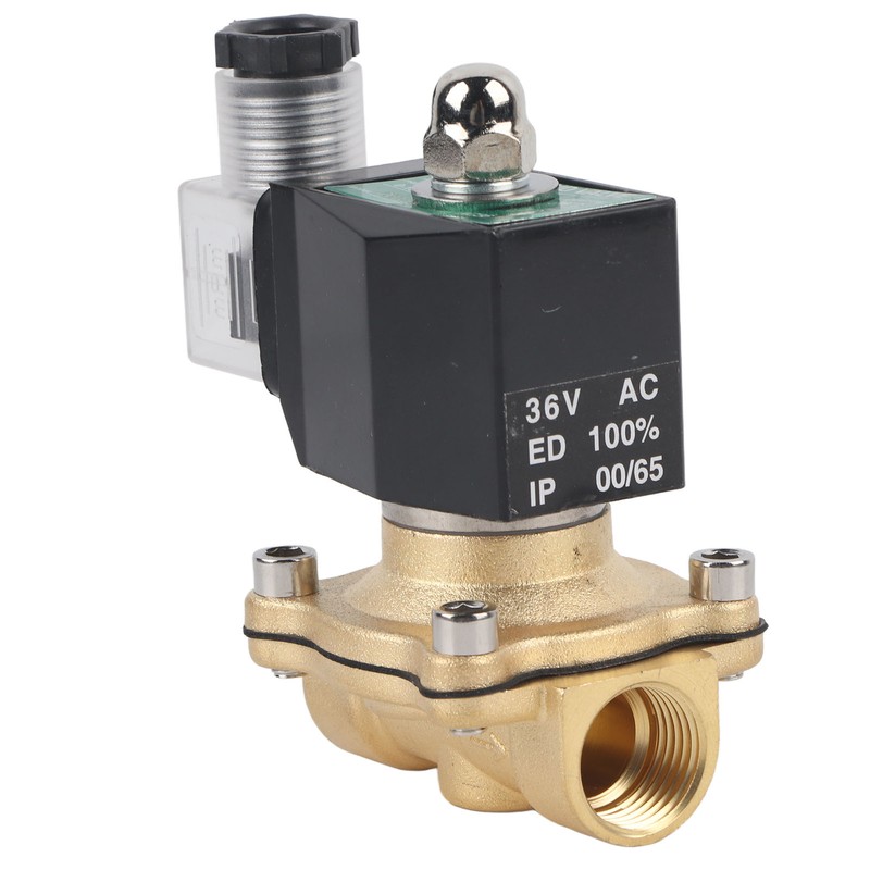 G1/2 Inch Brass Solenoid Valve Water Pressure Normal Closed Direct