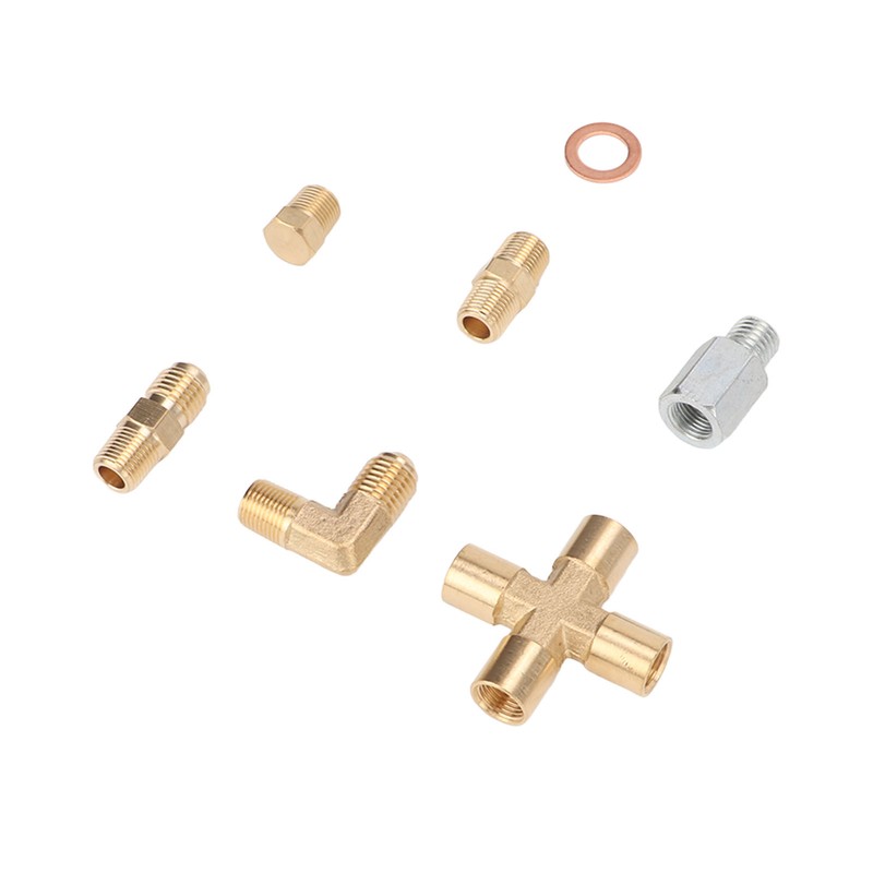 Turbo Oil Feed Line Kit 1/8PNT AN4 Fitting Oil Drain