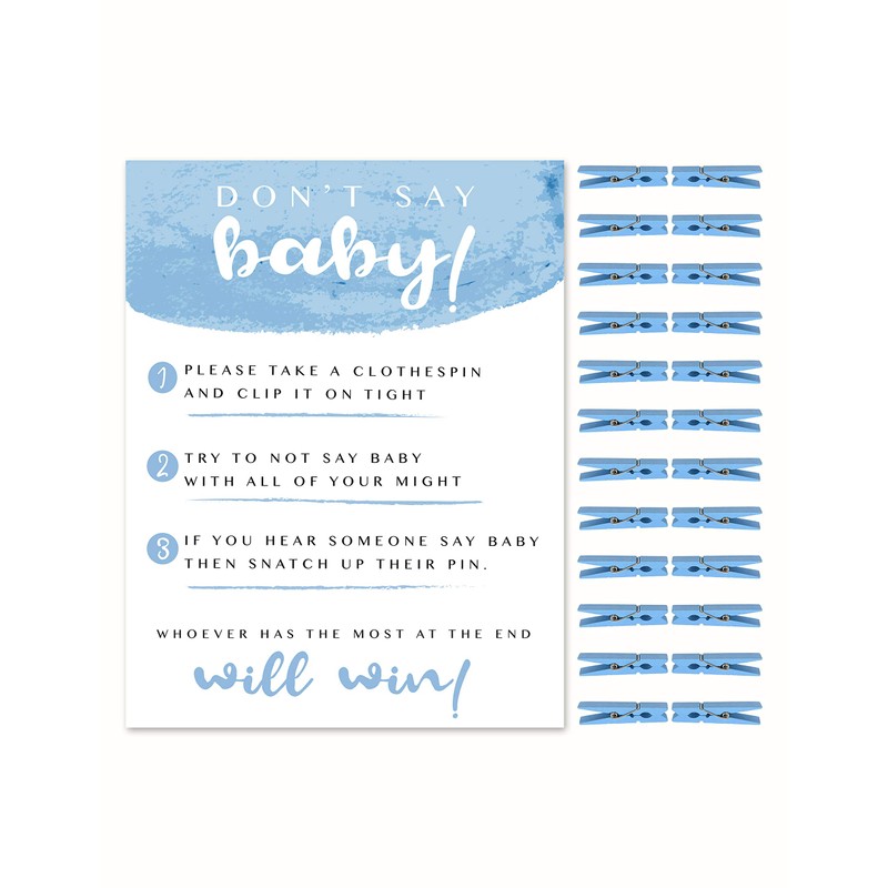 Shower Games & Co. Don't Say Baby Game for Boy