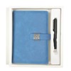 YEZIDE A5 Notebook with Pen 200 Lined Pages Leather Notebook